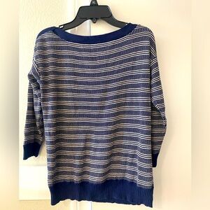 J.Crew 3/4 Sleeve Striped Sweater